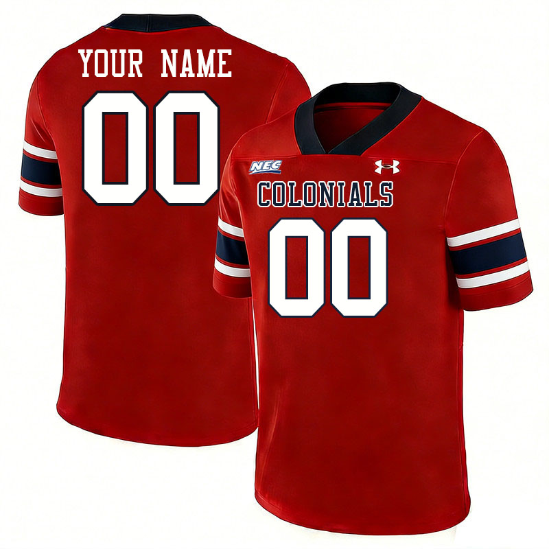 Custom Robert Morris Colonials Name And Number Football Jerseys-Red